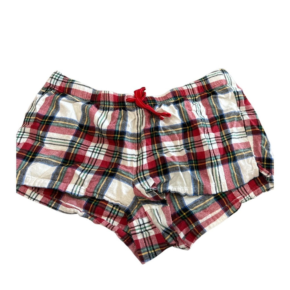 Old Navy Plaid Pajama Shorts Women’s Size XL Drawstring‎